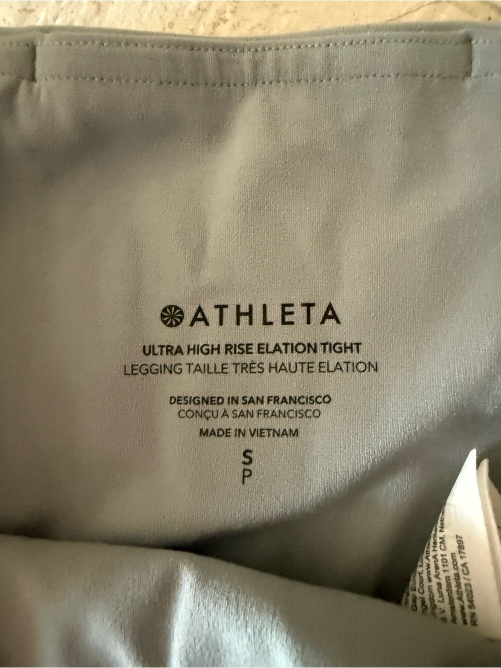 Athleta Ultra High Rise Elation Tight in Light Grey Size Small - Picture 3 of 5